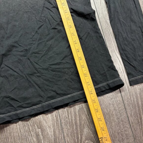 True Religion Light Black Long Sleeve Shirt Womens 1 Medium Designer - Picture 6 of 8